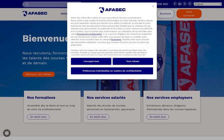 Screenshot of afasec.fr