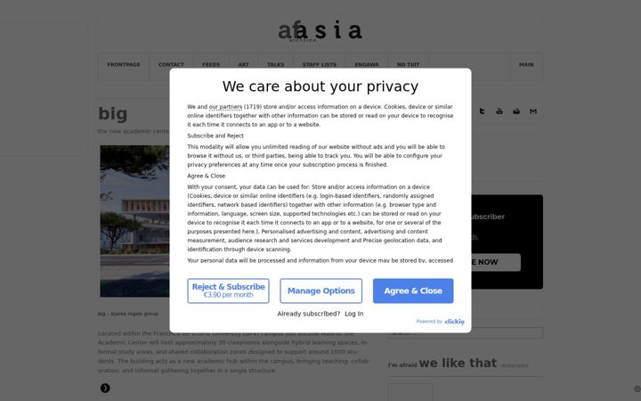 Screenshot of afasiaarchzine.com