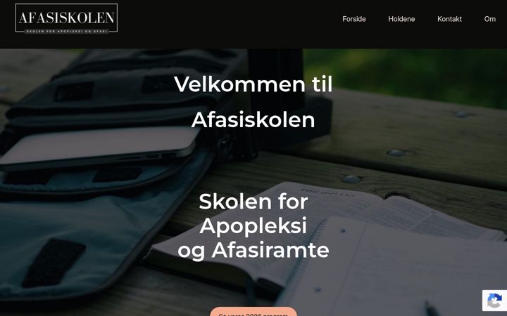 Screenshot of afasiskolen.dk