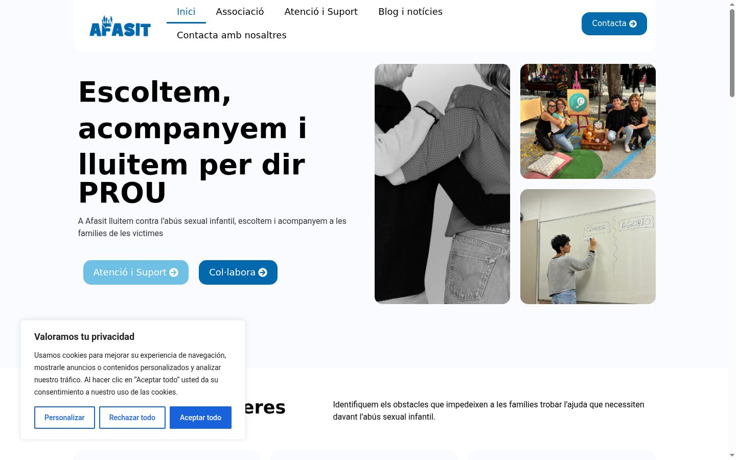 Ekraanipilt nõusolekubännerist, mida näidati enne mis tahes suhtlust