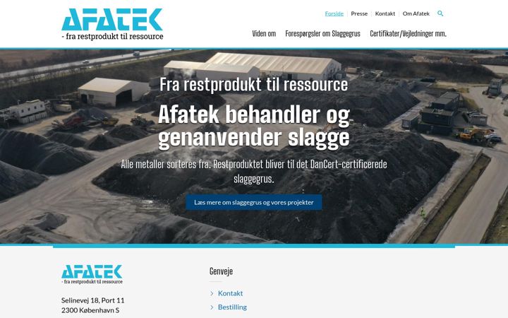Screenshot of afatek.dk