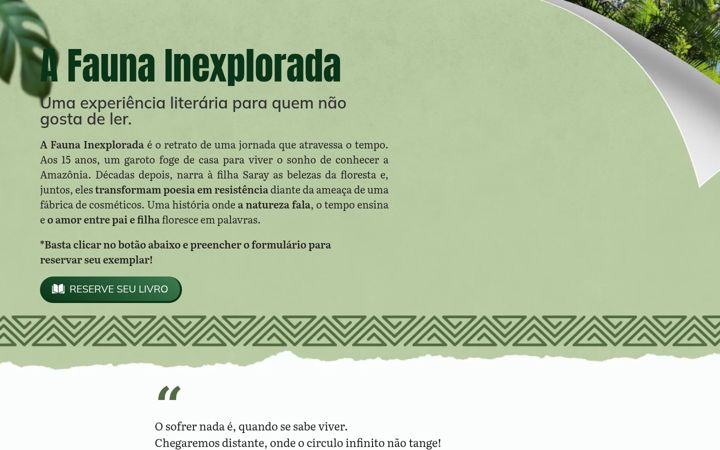 Screenshot of afaunainexplorada.com.br