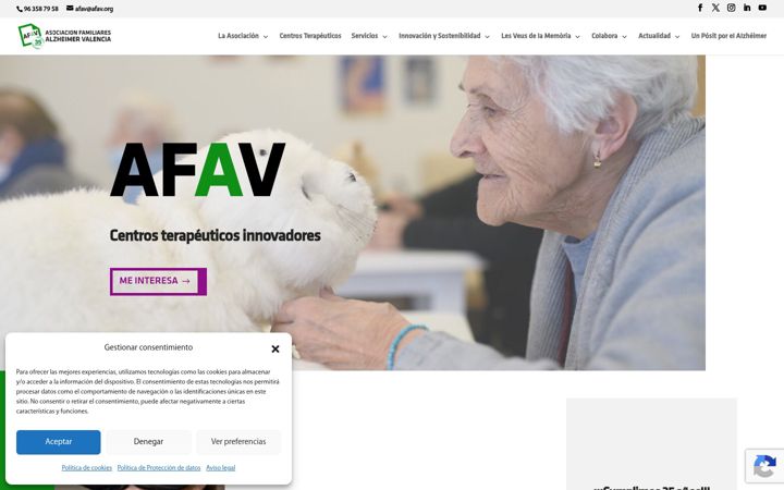 Ekrano kopija afav.org