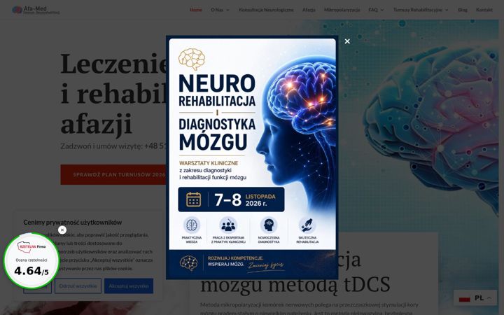 Screenshot του afazja.com.pl
