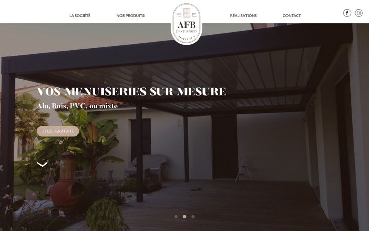 Screenshot of afb-menuiseries.fr