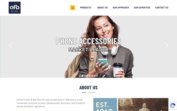 Screenshot of afb.co.uk
