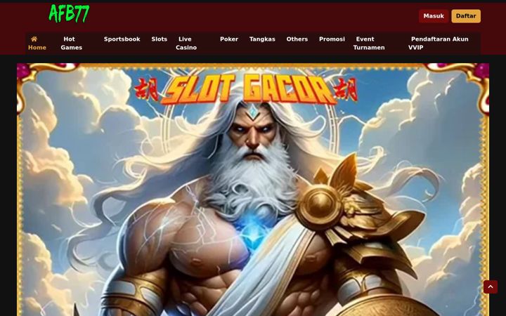 Screenshot of afb77slot.com
