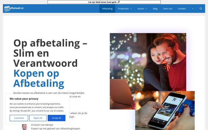 Screenshot of afbetaalt.nl