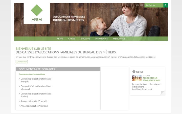 Screenshot of afbm.ch