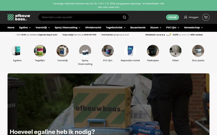Screenshot of afbouwbaas.nl