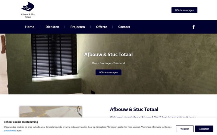 Screenshot of afbouwenstuctotaal.nl