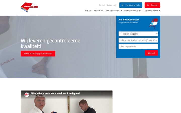 Screenshot of afbouwkeur.nl