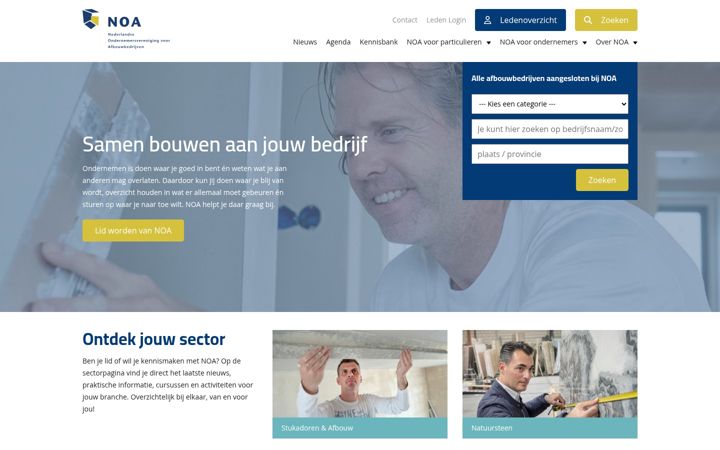 Screenshot stránky afbouwvakdag.nl