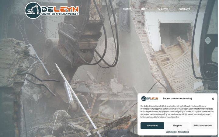 Screenshot of afbraakwerken-deleyn.be
