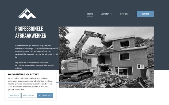 Screenshot of afbraakwerkenvanmol.be