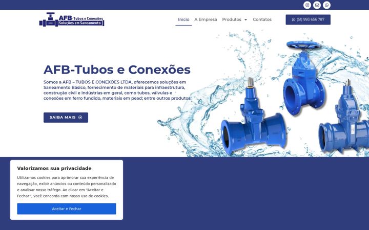 Capture d'écran de afbtuboseconexoes.com.br