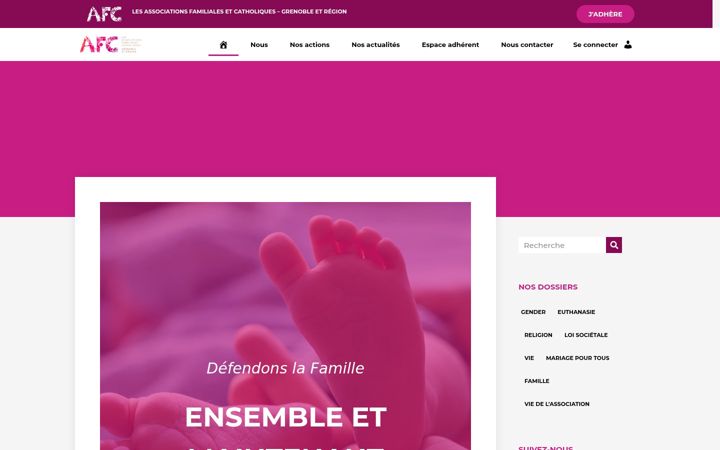 Screenshot of afc-grenoble.org