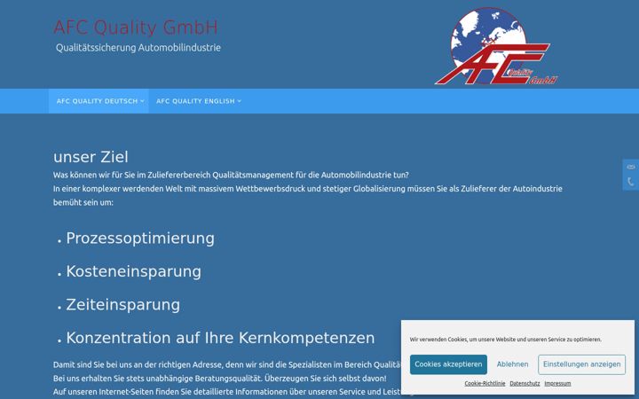 Screenshot of afc-quality.de