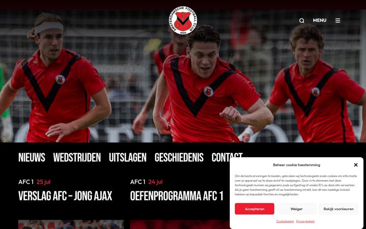 Screenshot of afc.nl