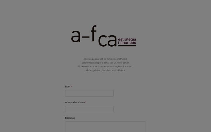 Snímek obrazovky afca.cat