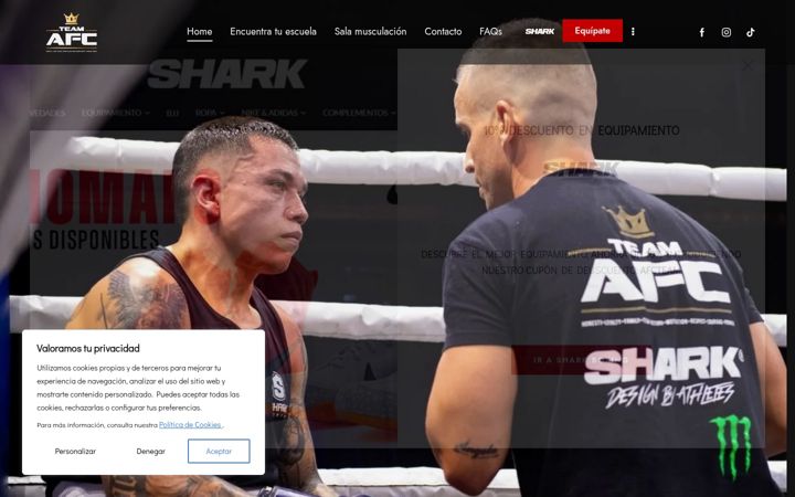 Screenshot of afcathletes.com