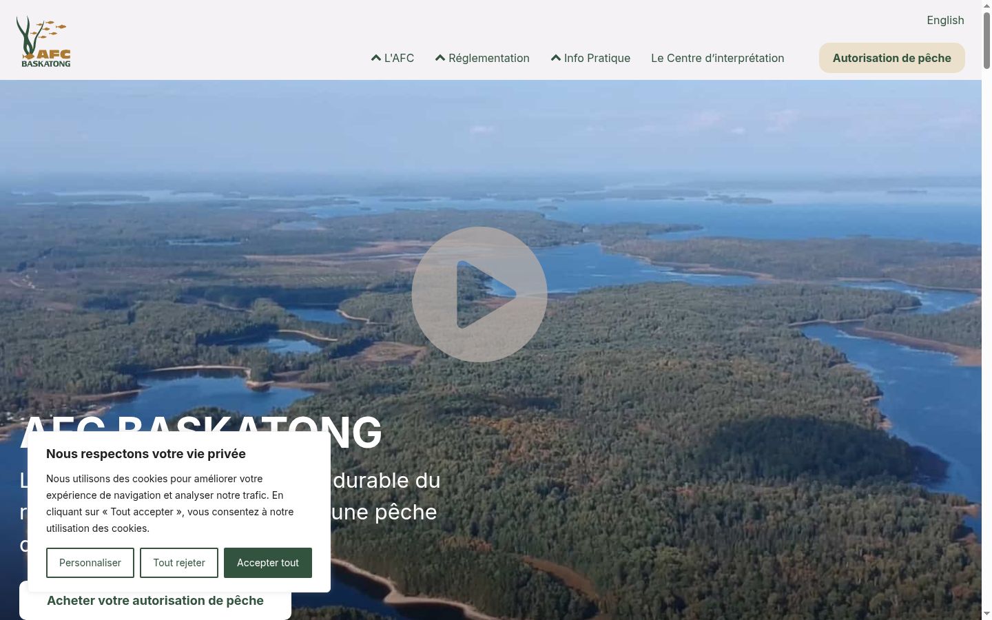 Sutikimo reklamjuostės, rodytos prieš bet kokią sąveiką, ekrano kopija