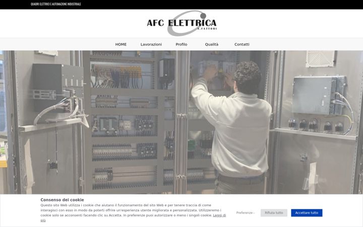 Screenshot ta' afcelettrica.it