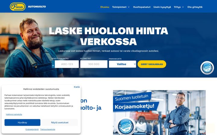 Screenshot of afcenter.fi