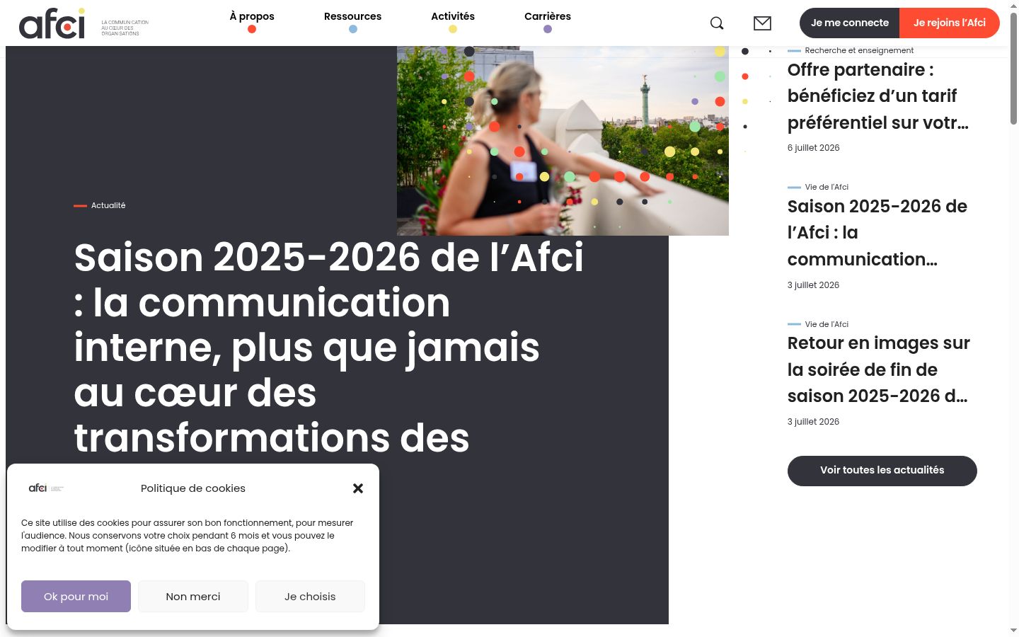 Screenshot tal-banner tal-kunsens muri qabel kwalunkwe interazzjoni