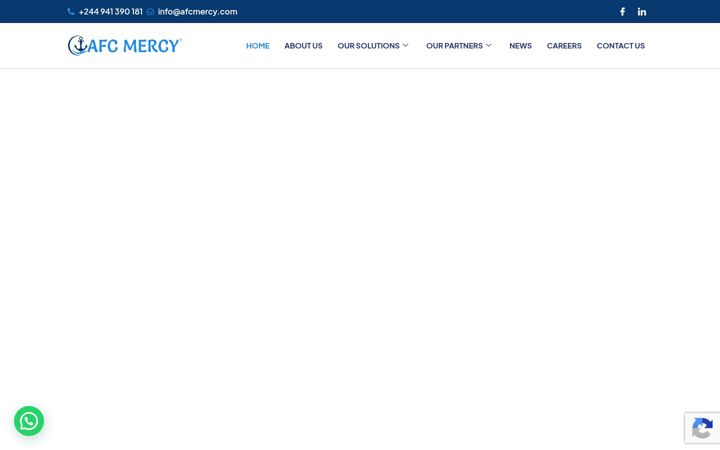 Snímek obrazovky afcmercy.com