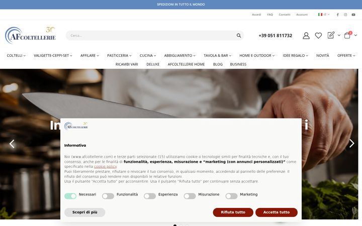Screenshot of afcoltellerie.com