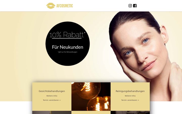 Screenshot of afcosmetic.de