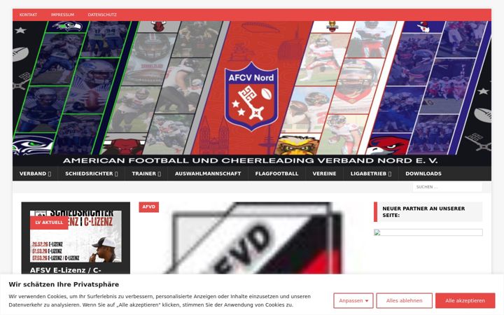 Screenshot stránky afcv-nord.de
