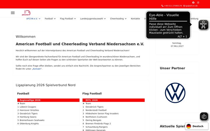 Screenshot of afcvn.de