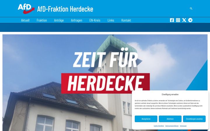 Ekrānuzņēmums no afd-fraktion-herdecke.de