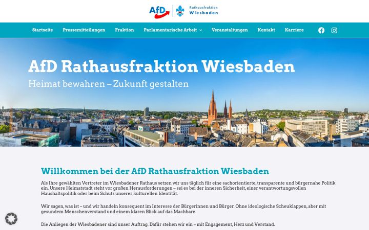 Screenshot of afd-fraktion-rathaus-wiesbaden.de