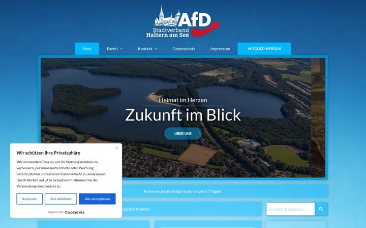 Screenshot of afd-halternamsee.de