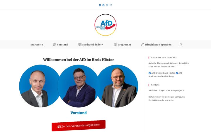 Snimka zaslona za afd-hoexter.de