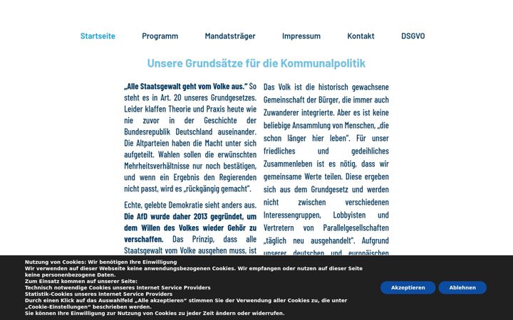 Captura de pantalla de afd-linsengericht.de