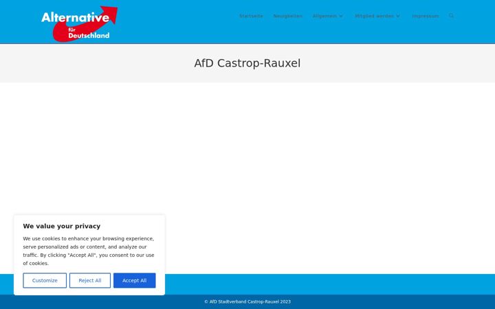 Screenshot of afd-stadt-castrop-rauxel.de