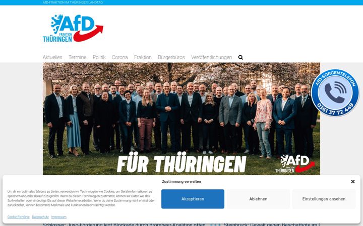 Screenshot ta' afd-thl.de