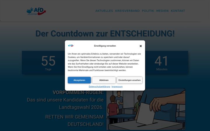 Screenshot of afd-vr.de
