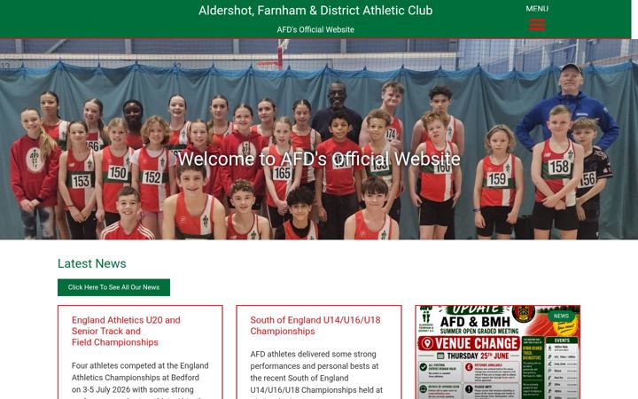 Screenshot of afd.org.uk