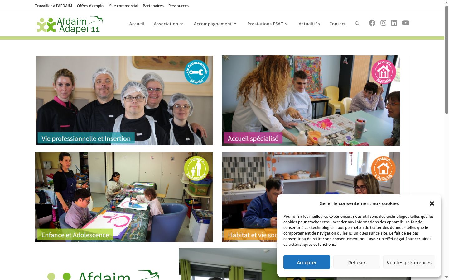 Screenshot tal-banner tal-kunsens muri qabel kwalunkwe interazzjoni