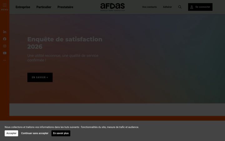 Screenshot of afdas.com