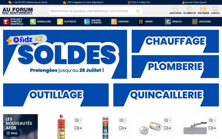 Screenshot of afdb.fr
