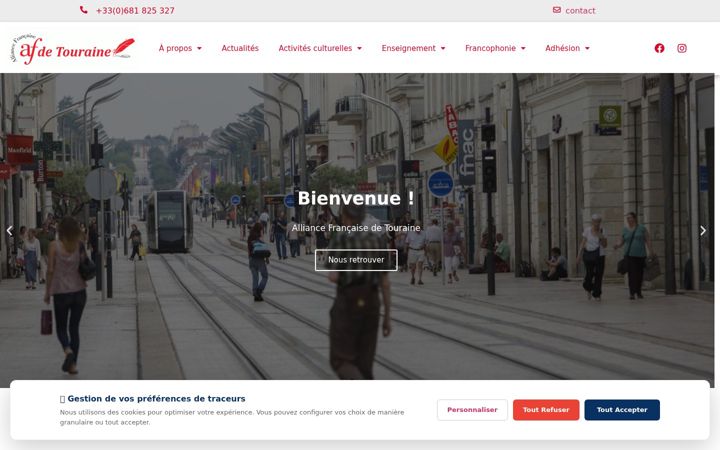 Captura de pantalla de afdetouraine.org