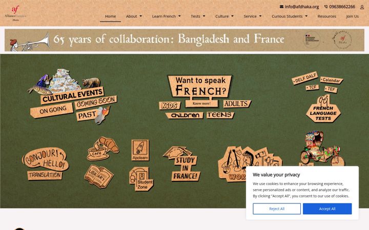 Captura de pantalla de afdhaka.org