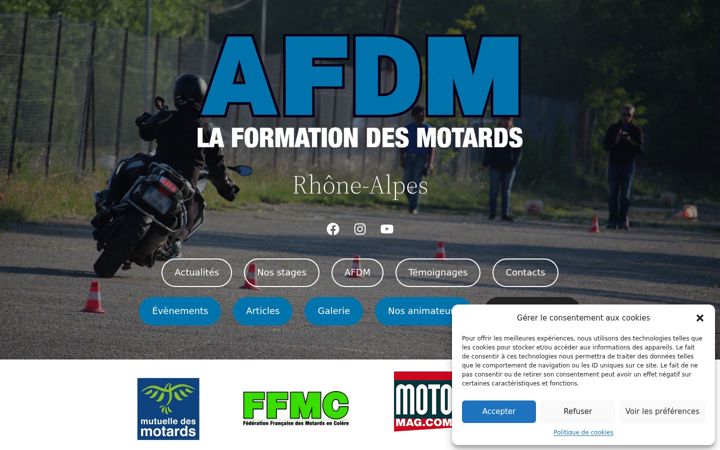 Screenshot of afdm-ra.fr