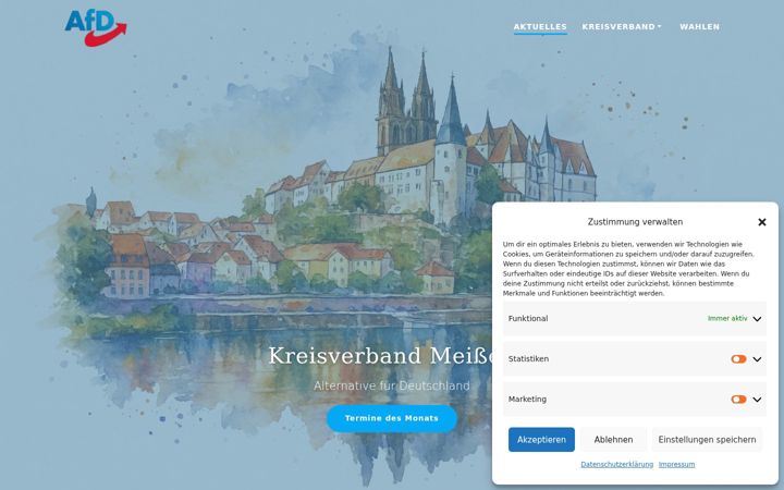Screenshot of afdmeissen.de